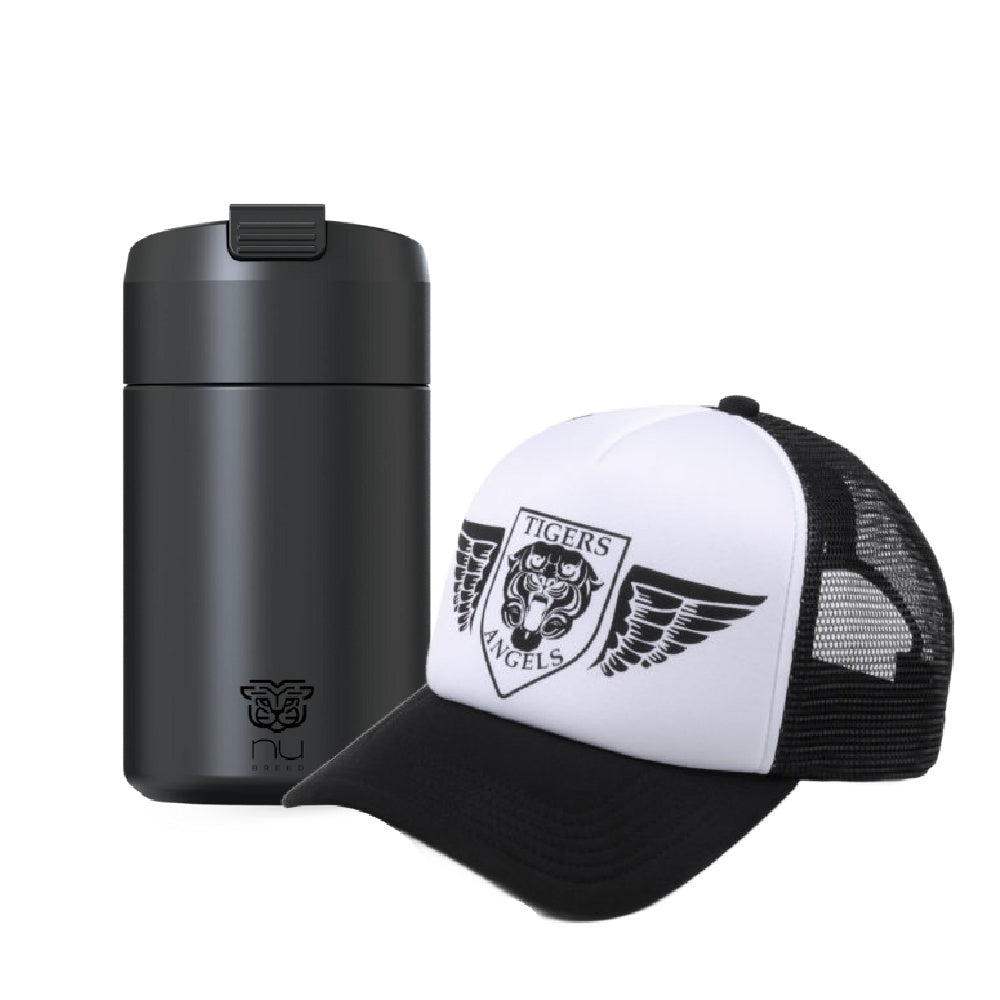 Black & White Hat Coffee Cup & Hat Bundle